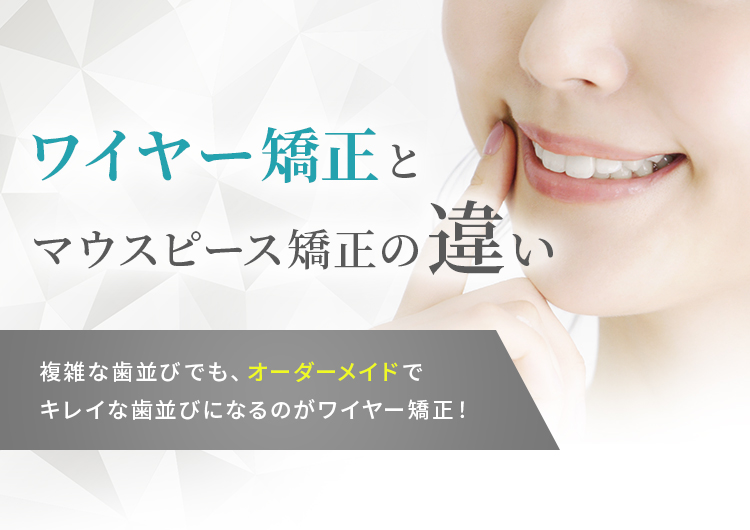 ワイヤー矯正とマウスピース矯正の違い